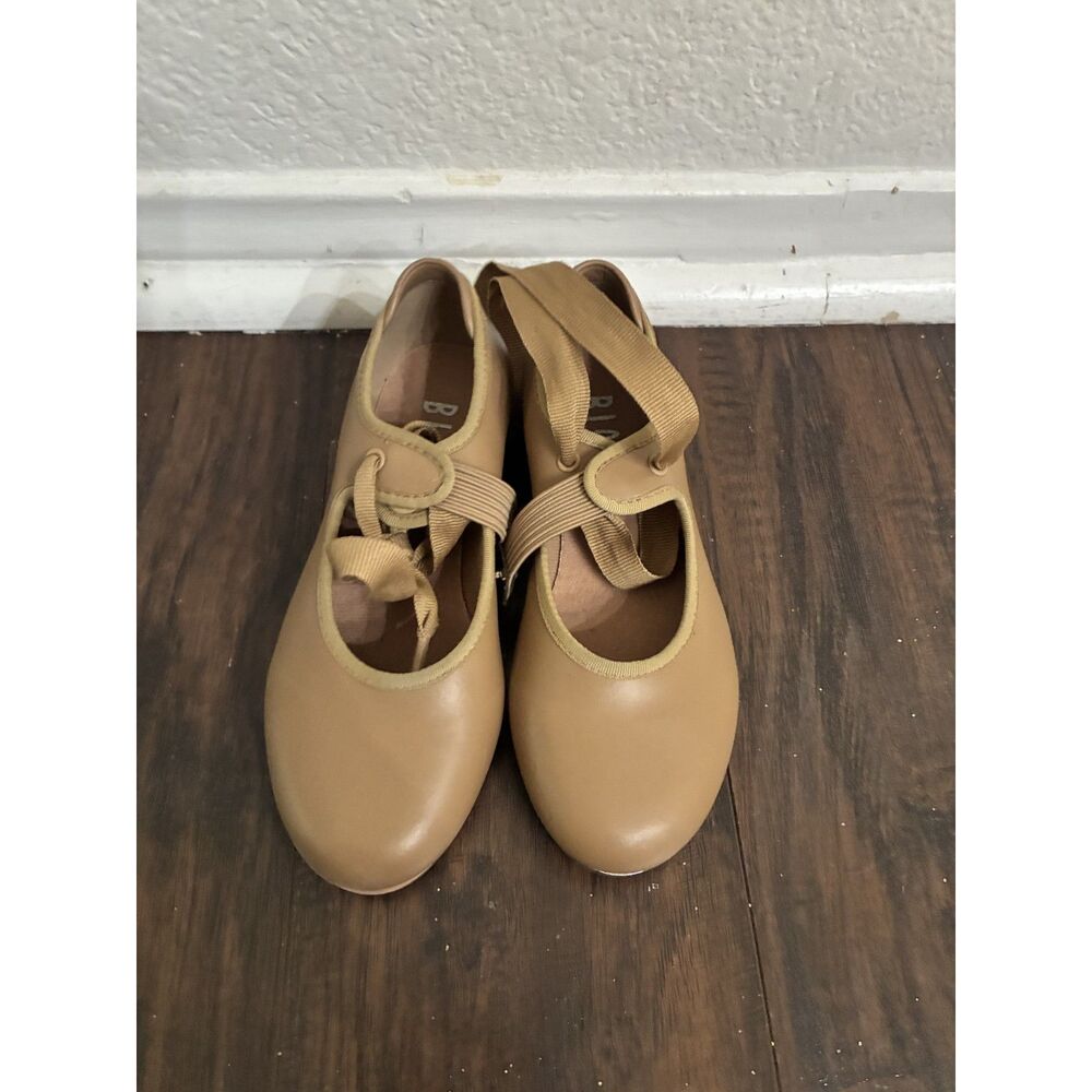 Bloch Techno Tap Shoes Tan Child Size 11 W Girls Dance Tap Shoes